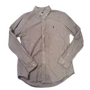Ralph Lauren striped long sleeve button up shirt size large